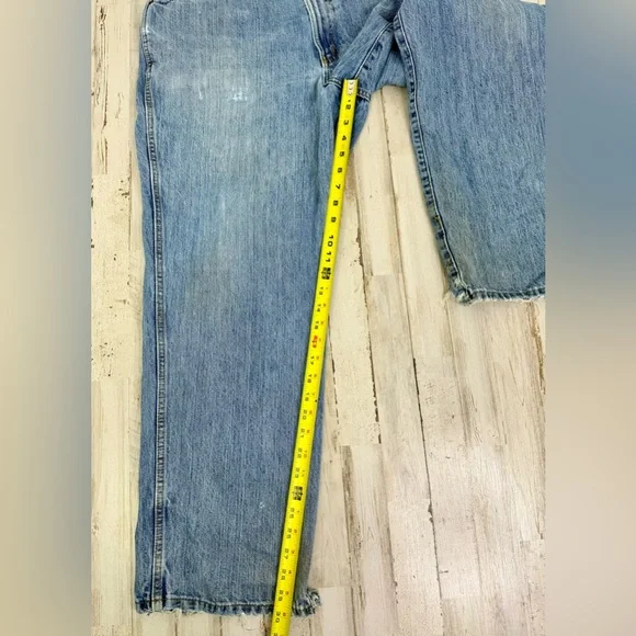 Cinch Up Workwear Straight Light Washed Jeans Men’s 38x30 Denim Thrashed - Picture 8 of 11